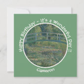 Invitation Monet's Water-Lily Pond et Footbridge Party Items (Devant)