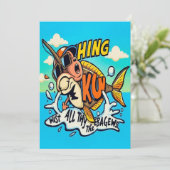 Invitation Monkee autour de l'aventure de pêche (Debout devant)