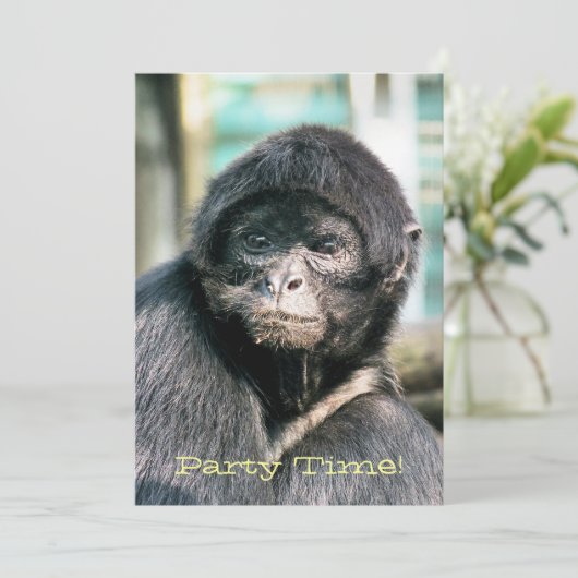 Invitation MONKEYS (Debout devant)