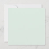 Invitation Monnaie blanche Mint Green n Coral Papillon Floral (Dos)