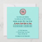 Invitation Monnaie Bohème Sunshine Fleur Anniversaire (Dos)