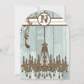 Invitation Monnaie Chocolatée à la campagne Bois de la grange (Devant)