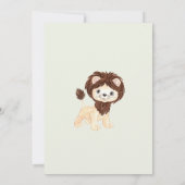 Invitation Monnaie de feuillage de Baby shower de l'Eucalyptu (Dos)