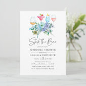 Invitation Monnaie et Boho bleu Stock Floral Bar (Debout devant)