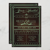 Invitation Monnaie et do-it-yourself chocolat (Devant / Derrière)