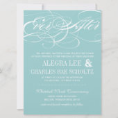 Invitation Monnaie Jamais après l'invitation du tableau de bo (Devant)