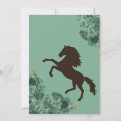 Invitation Monnaie Rose vert clair Ranch Western Quinceanera (Dos)