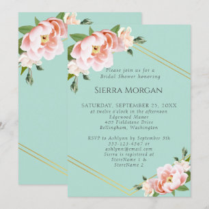 Invitation Monnaie verte couleur rose vif