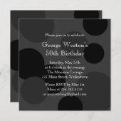 Invitation monochromatique d'anniversaire (Devant / Derrière)