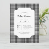 Invitation Monochrome Madras Classic Intemporel Plaid (Debout devant)