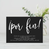 Invitation Monochrome ¡Por Fin ! Fêtes de fiançailles (Debout devant)