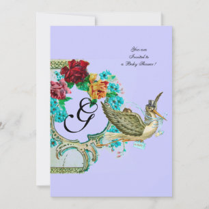 INVITATION MONOGRAM BABY SHOWER 3