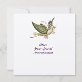 Invitation MONOGRAM BABY SHOWER, or métallique (Dos)