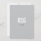 Invitation Monogram Black Tallit Bar Mitzvah (Dos)