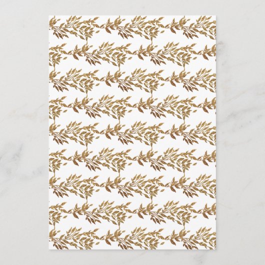 Invitation Monogram Crest classique Mariage élégant (Dos)