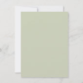 Invitation MONOGRAM ENREGISTRER LA DATE simple mignon brindil (Dos)