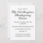 Invitation Monogram Fall leaves and flowers watercolor (Dos)