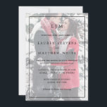 Invitation Monogram Faux Vellum Photo All In One Wedding<br><div class="desc">Simple all-one photo fawedding invite featuring a modern yet elegant design with your monogram and wedding details over a faux vellum overlay. The backside has all your wedding details making this a budget friendly wedding Invite. A chic and stylish black and white design that is great for a minimum couple...</div>