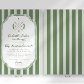 Invitation Monogram Little Putter on Way Golf Baby Shower