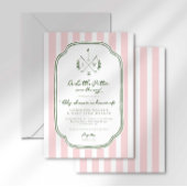 Invitation Monogram Little Putter on Way Golf Baby Shower