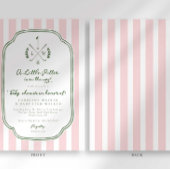 Invitation Monogram Little Putter on Way Golf Baby Shower