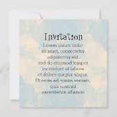 Invitation MONOGRAM renard boisé (Dos)