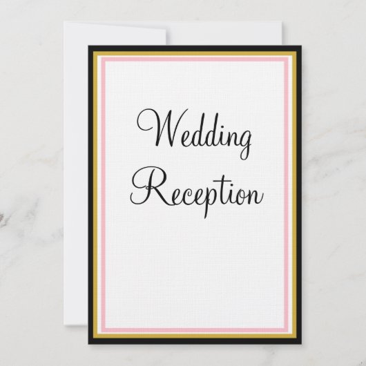 Invitation Monogram Rose Roses Mariage M. et Mme. (Devant)