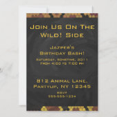 Invitation Monogram Snake Brown et Gold Print (Dos)