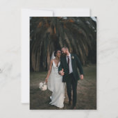 Invitation Monograma de Boda Invitaciones Elegantes con Foto (Dos)