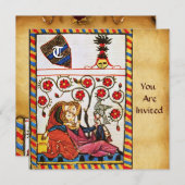 INVITATION MONOGRAMME AMOUR ÉTERNEL (Devant / Derrière)