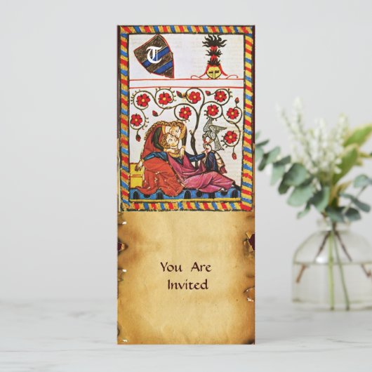 INVITATION MONOGRAMME AMOUR ÉTERNEL (Debout devant)