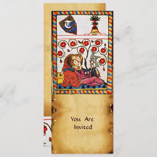 INVITATION MONOGRAMME AMOUR ÉTERNEL (Devant / Derrière)