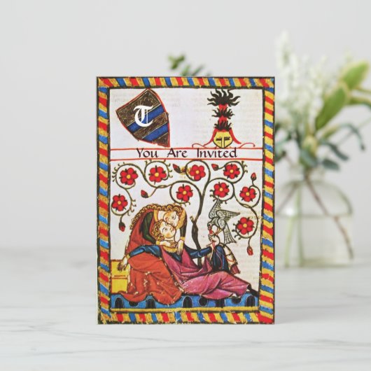 INVITATION MONOGRAMME AMOUR ÉTERNEL (Debout devant)