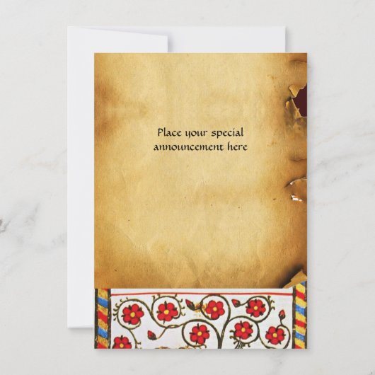 INVITATION MONOGRAMME AMOUR ÉTERNEL (Dos)