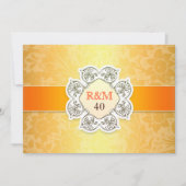 invitation monogramme anniversaire (Devant)