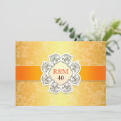 invitation monogramme anniversaire (Debout devant)