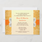 invitation monogramme anniversaire (Dos)
