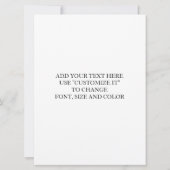 Invitation Monogramme Arrière - plan papier Kraft (Dos)