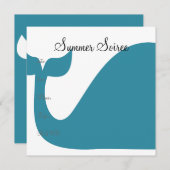 Invitation Monogramme baleine (Devant / Derrière)