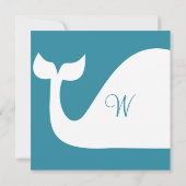 Invitation Monogramme baleine (Dos)