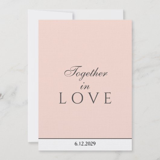 Invitation Monogramme blanc transparent minimaliste (Dos)