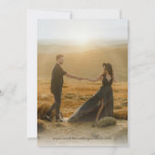 Invitation Monogramme botanique Ampersand Mariage blanc clair (Dos)