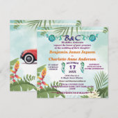 Invitation Monogramme botanique rustique Mariage personnalisé (Devant / Derrière)