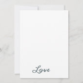 Invitation Monogramme botanique simple d'élégance Flora (Dos)