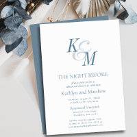 Monogramme Classique Bleu Duisâtre La Nuit Avant