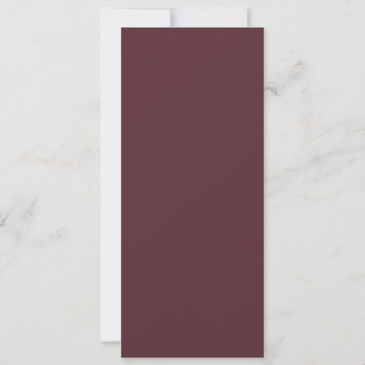 Invitation Monogramme classique Burgundy Script Menu imprimab (Dos)