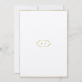 INVITATION MONOGRAMME CLASSIQUE CALLIGRAPHIE ROMANTIQUE SAVEZ (Dos)