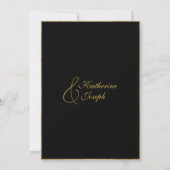 INVITATION MONOGRAMME CLASSIQUE CALLIGRAPHIE ROMANTIQUE SAVEZ (Dos)