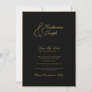 INVITATION MONOGRAMME CLASSIQUE CALLIGRAPHIE ROMANTIQUE SAVEZ