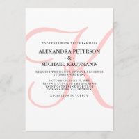 Monogramme classique moderne vertical en Mariage r